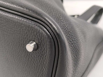 HERMES HERMES Picotin Lock 22 Black A Stamp Handbag