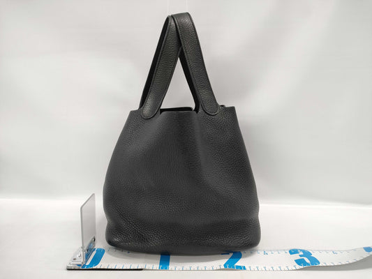 HERMES HERMES Picotin Lock 22 Black A Stamp Handbag