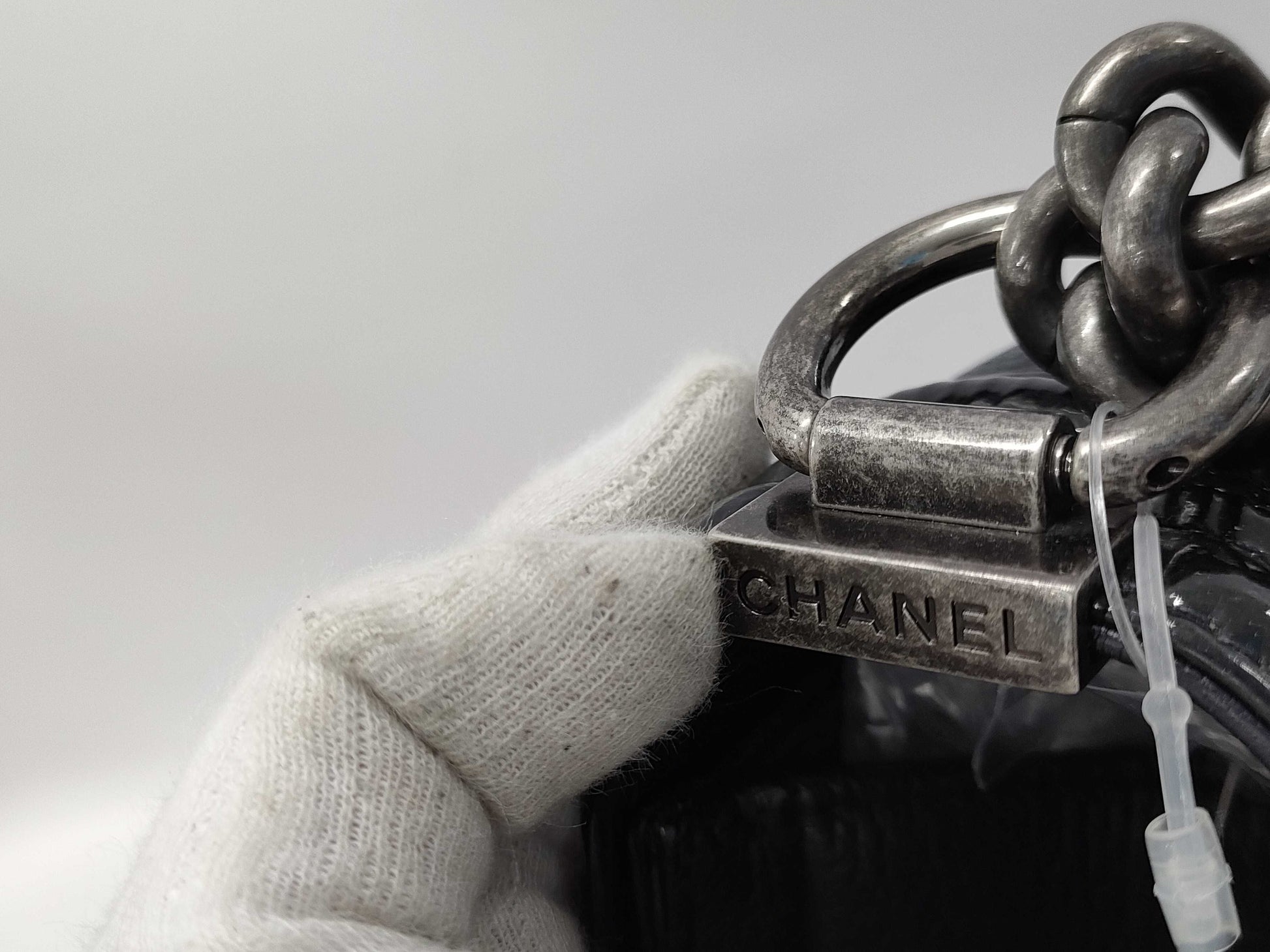 CHANEL Boy Chanel Matelasse Black 21 Series Chain Shoulder Bag