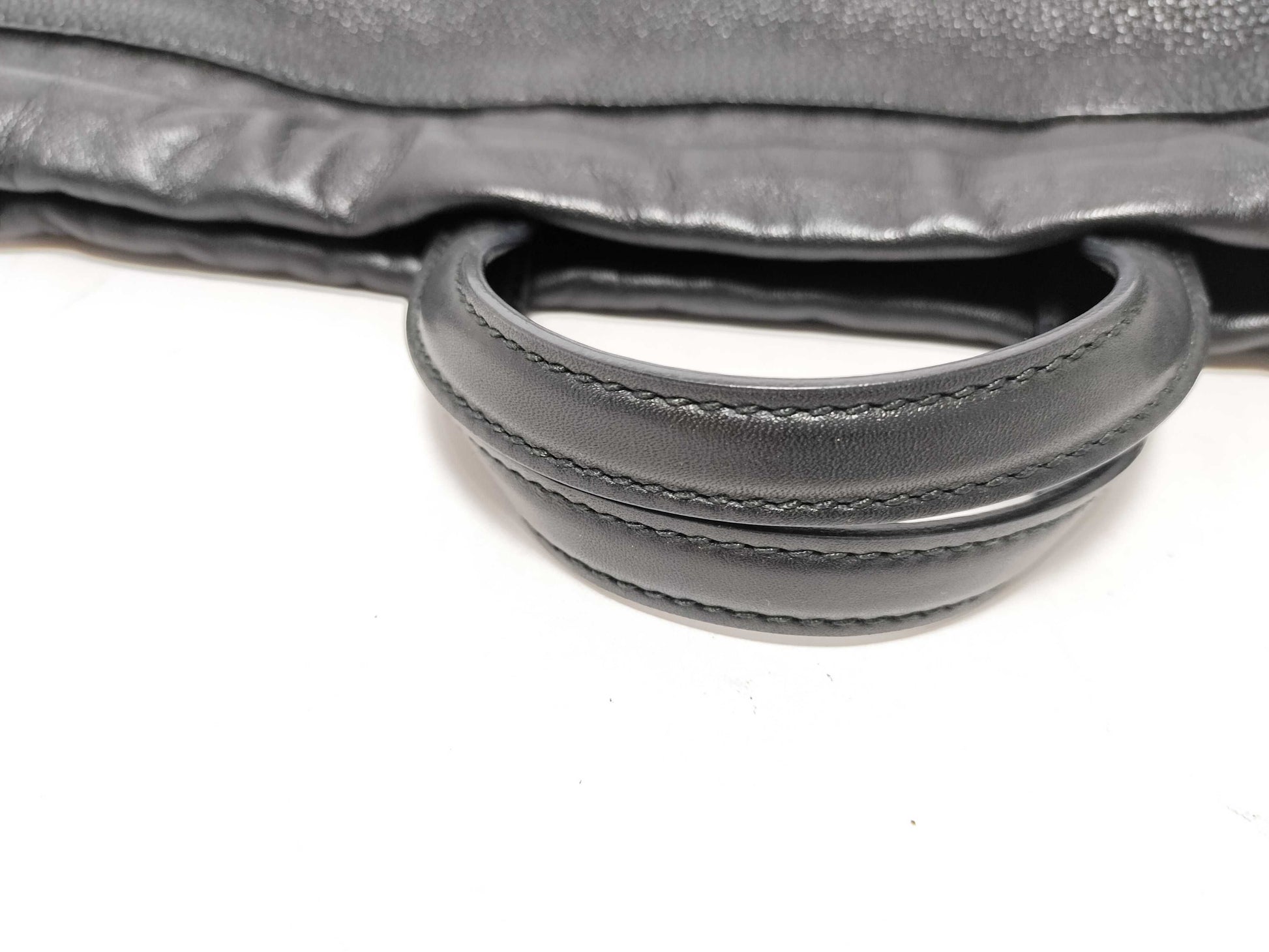 GUCCI GUCCI Drawstring Tote Bag 2-Way Black 494053 Leather Backpack/Daypack Tote Bag