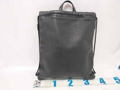 GUCCI GUCCI Drawstring Tote Bag 2-Way Black 494053 Leather Backpack/Daypack Tote Bag