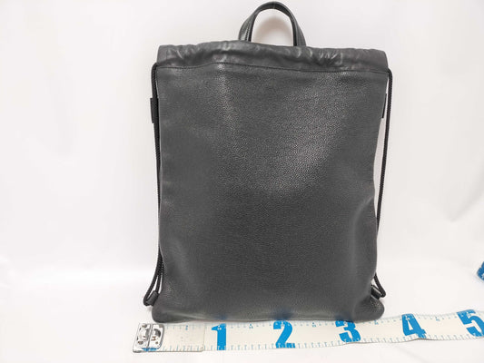 GUCCI GUCCI Drawstring Tote Bag 2-Way Black 494053 Leather Backpack/Daypack Tote Bag