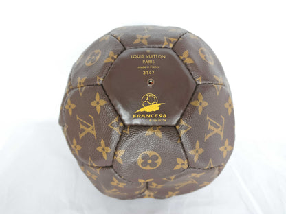 LOUIS VUITTON Monogram Soccer Ball, 1998 France World Cup, Limited Edition of 3,000, Includes Air Pump, Other Accessories