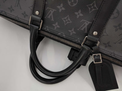 LOUIS VUITTON LV Keepall Bandouliere 50 Eclipse Reverse Boston Bag