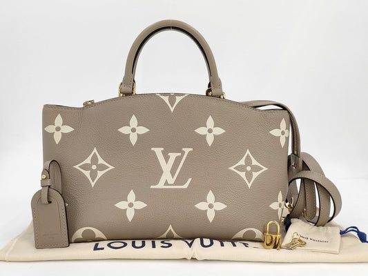 LOUIS VUITTON LV Petit Palais PM RFID Two-Tone Empreinte Handbag