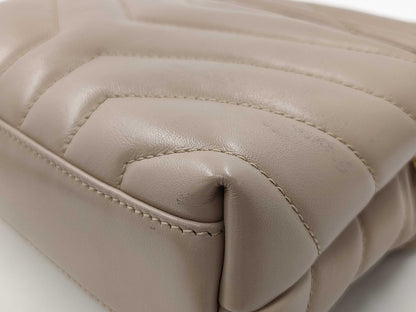 Yves Saint Laurent Lulu Beige Shoulder Bag