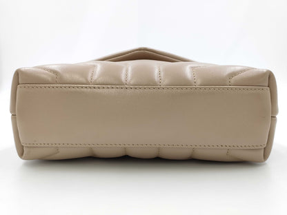 Yves Saint Laurent Lulu Beige Shoulder Bag