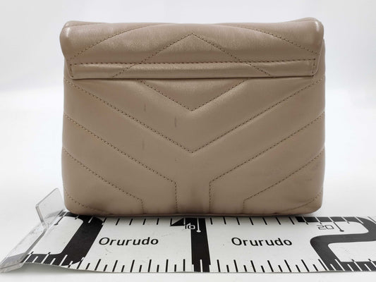 Yves Saint Laurent Lulu Beige Shoulder Bag