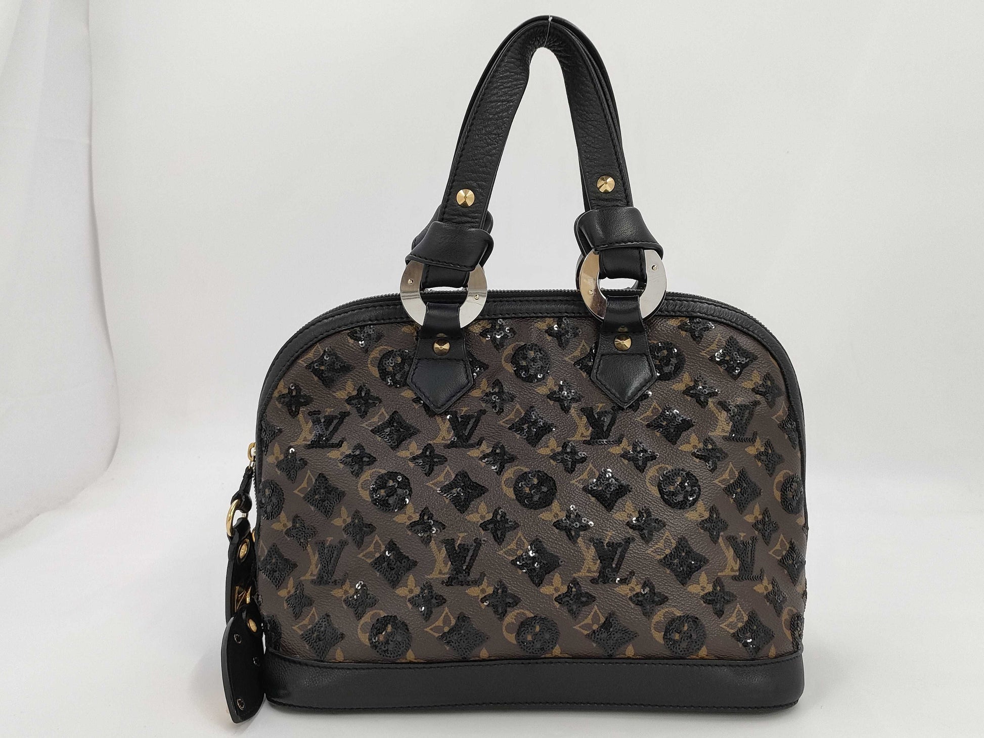 LOUIS VUITTON LV Alma Monogram Eclipse Black Handbag
