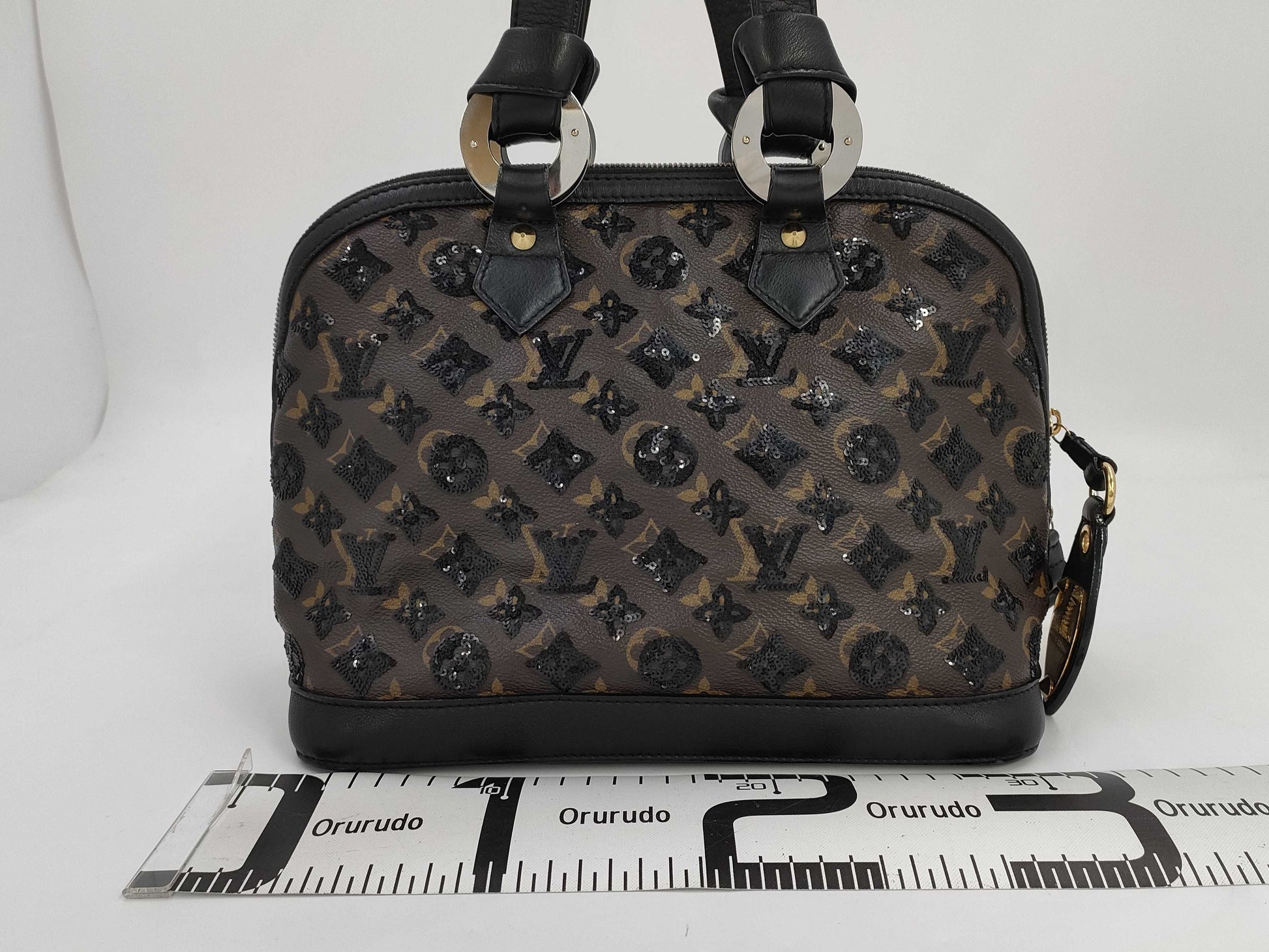 LOUIS VUITTON LV Alma Monogram Eclipse Black Handbag