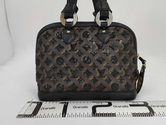 LOUIS VUITTON LV Alma Monogram Eclipse Black Handbag