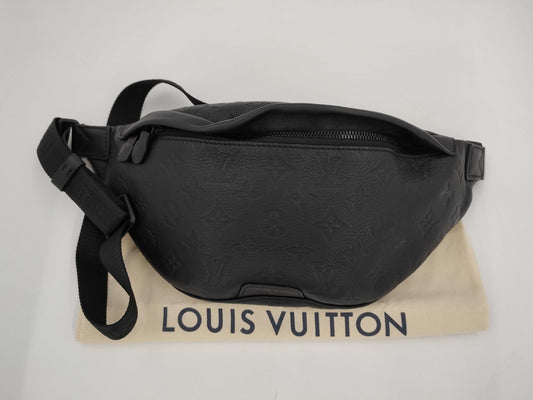 LOUIS VUITTON LV Discovery Bumbag Monogram Shadow Black RFID Waist Bag