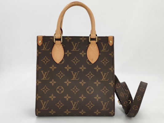 LOUIS VUITTON LV Sac Plat BB Monogram RFID Handbag