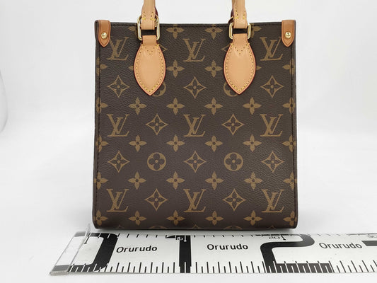 LOUIS VUITTON LV Sac Plat BB Monogram RFID Handbag