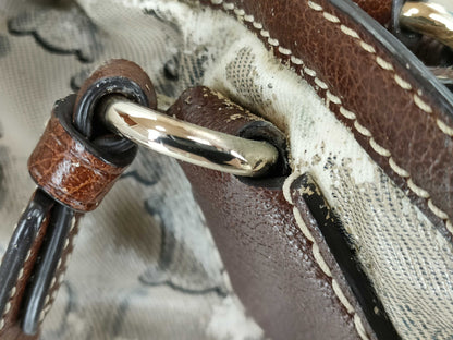 CELINE Macadam Beige x Brown Tote Bag