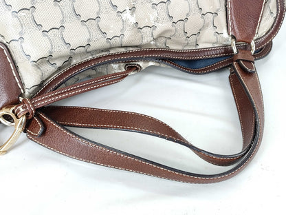 CELINE Macadam Beige x Brown Tote Bag