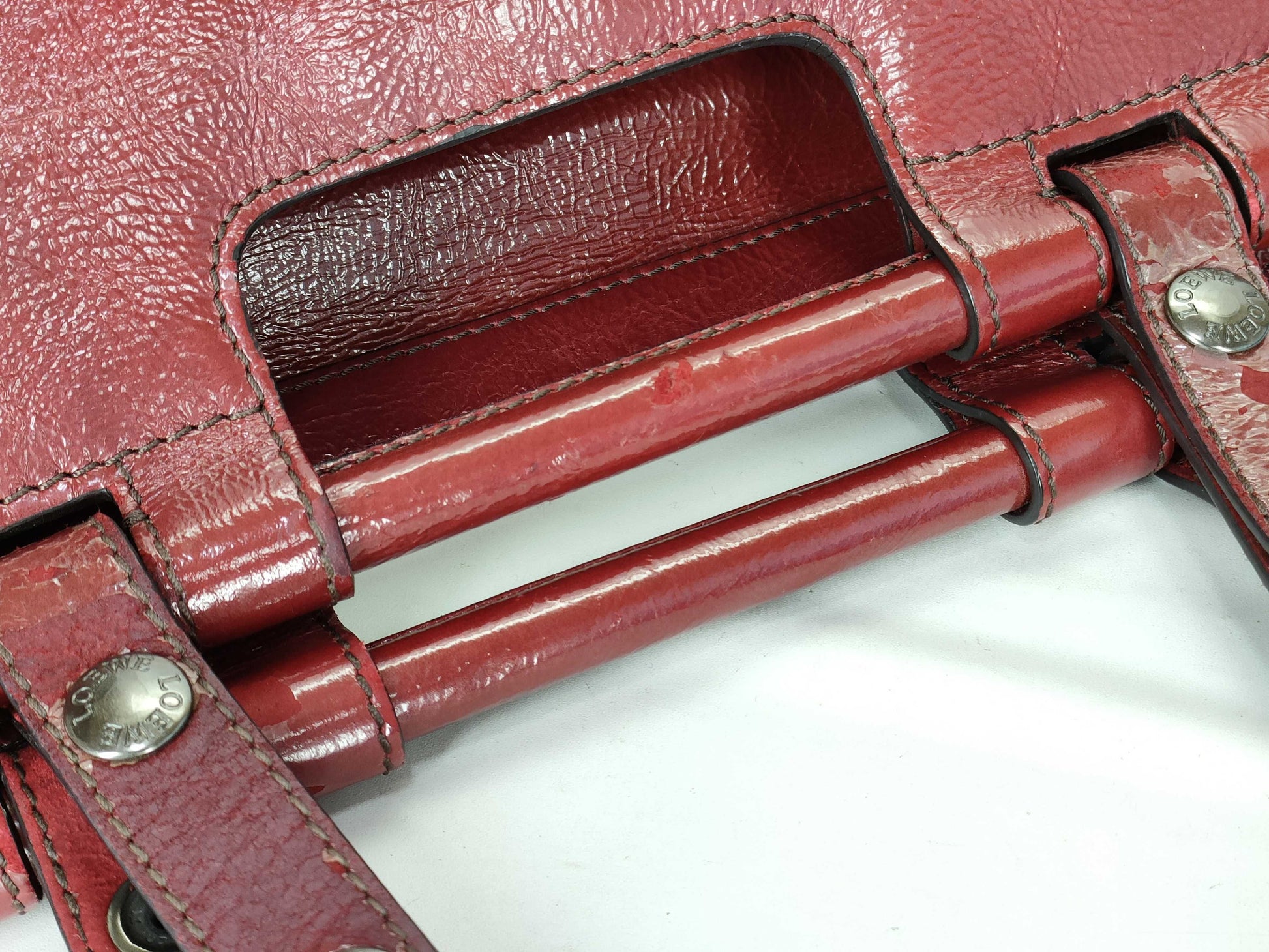 LOEWE 2-Way Handbag Red Handbag