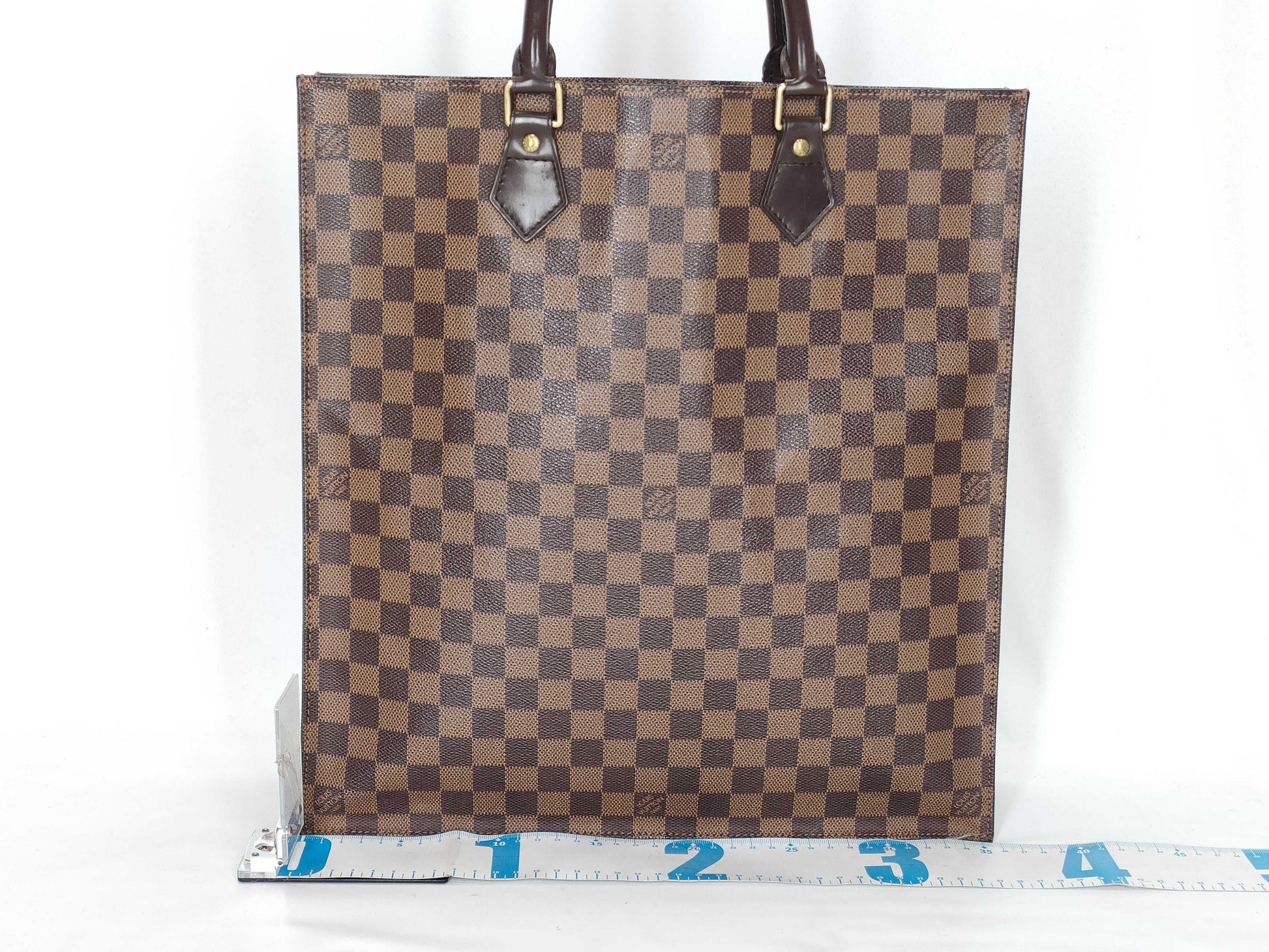 LOUIS VUITTON Damier Ebene Sac Plat N51140 *MI00** Serial number unclear Tote Bag