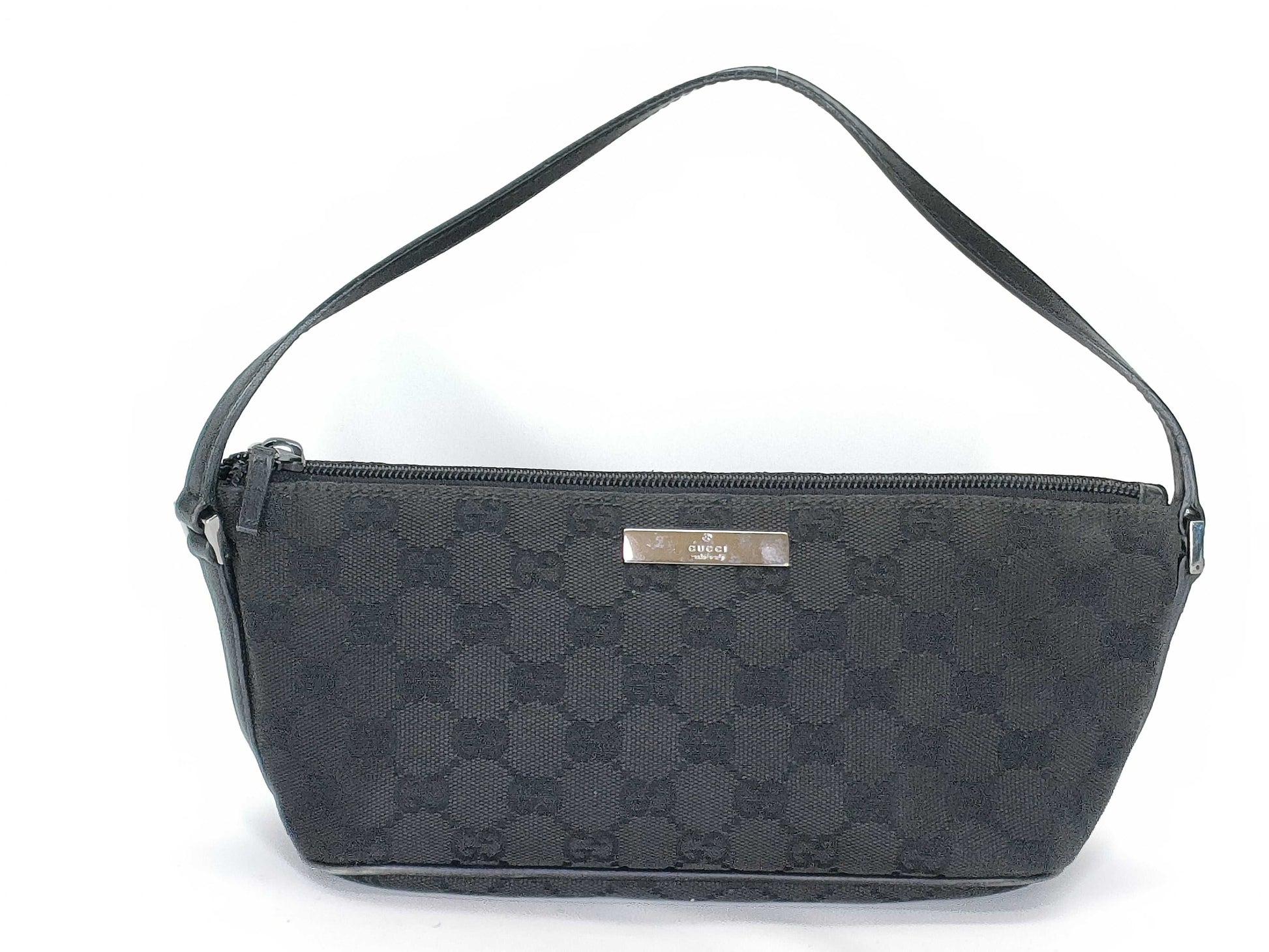 GUCCI GG Canvas Black 07198 Accessory Pouch