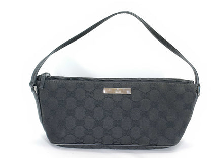GUCCI GG Canvas Black 07198 Accessory Pouch