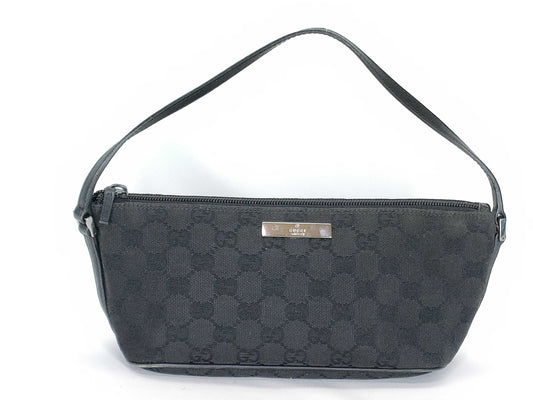 GUCCI GG Canvas Black 07198 Accessory Pouch