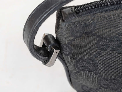 GUCCI GG Canvas Black 07198 Accessory Pouch
