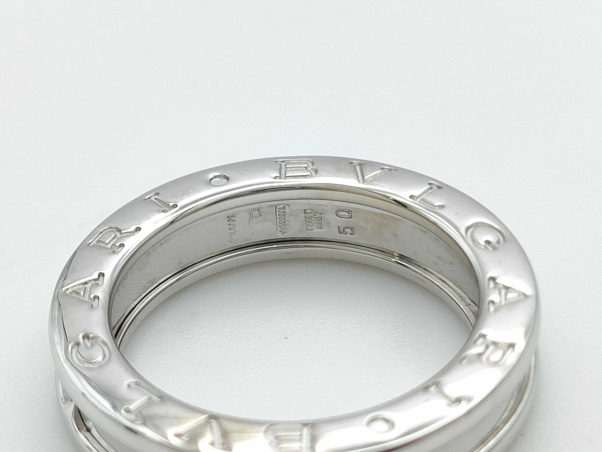 BVLGARI B.zero1 XS #50 WG 750 6.7g Ring 