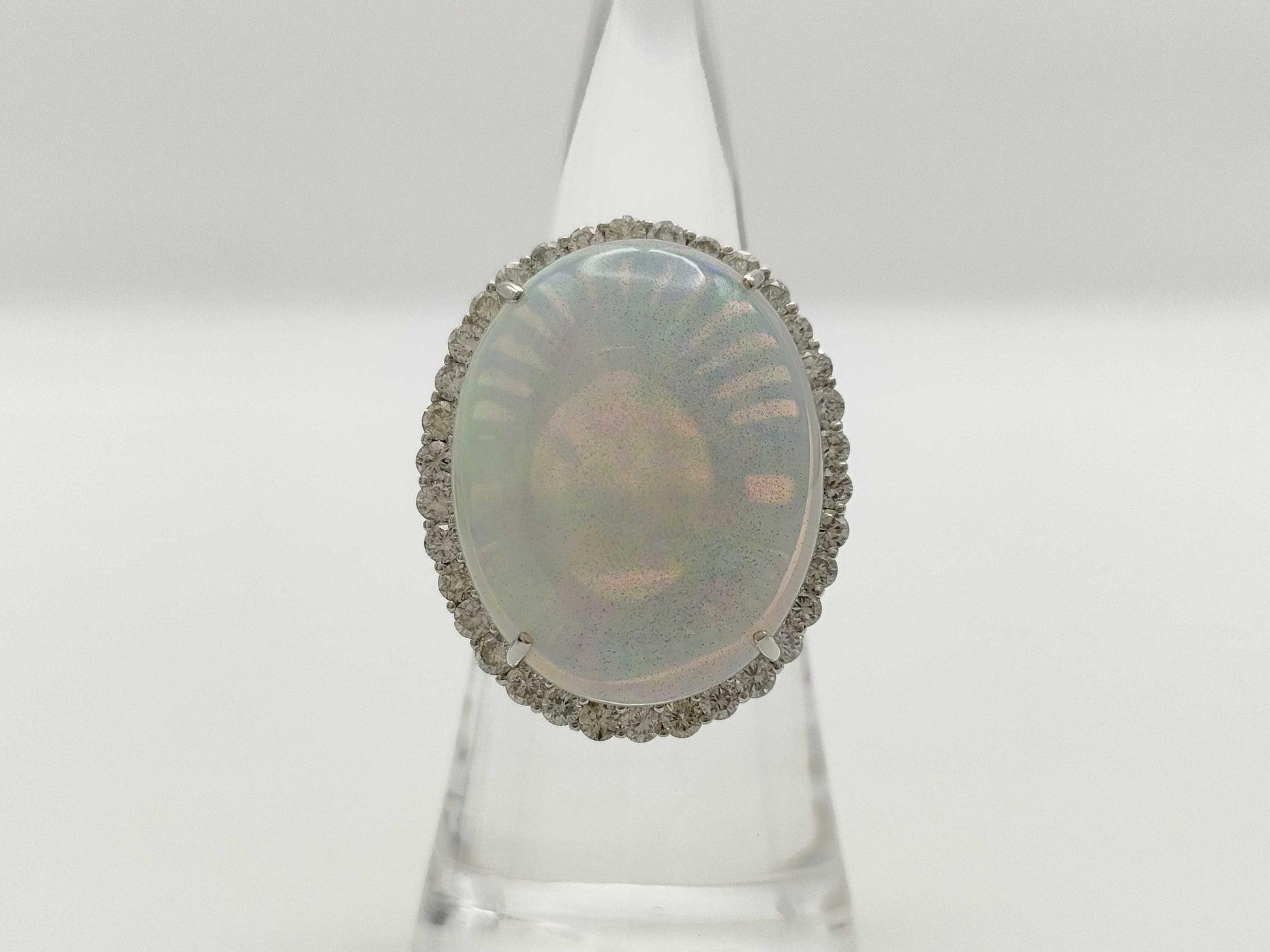 OP19.58ct D1.46ct PT900 10.8g Ring 