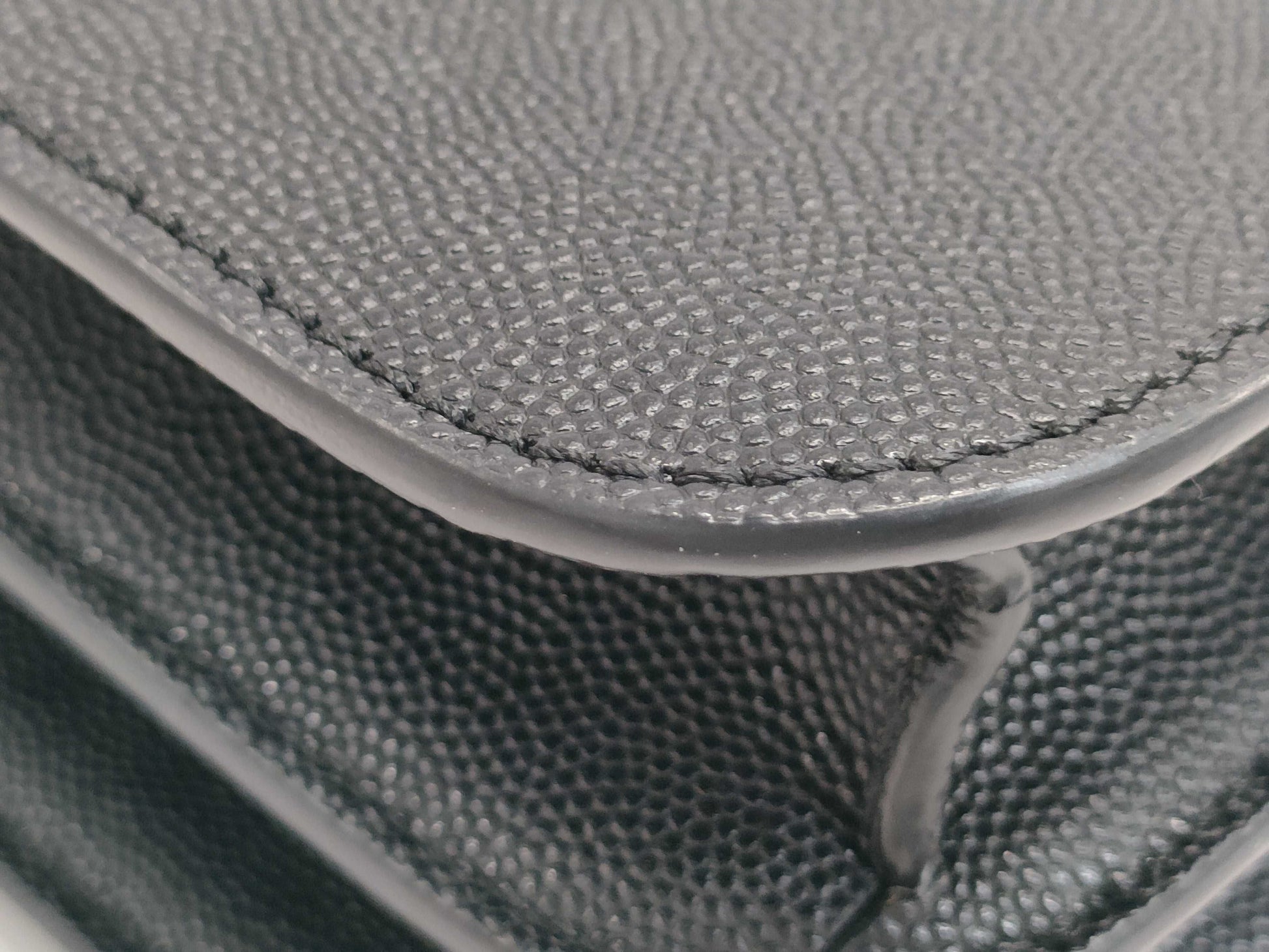 BURBERRY TB logo black leather shoulder bag