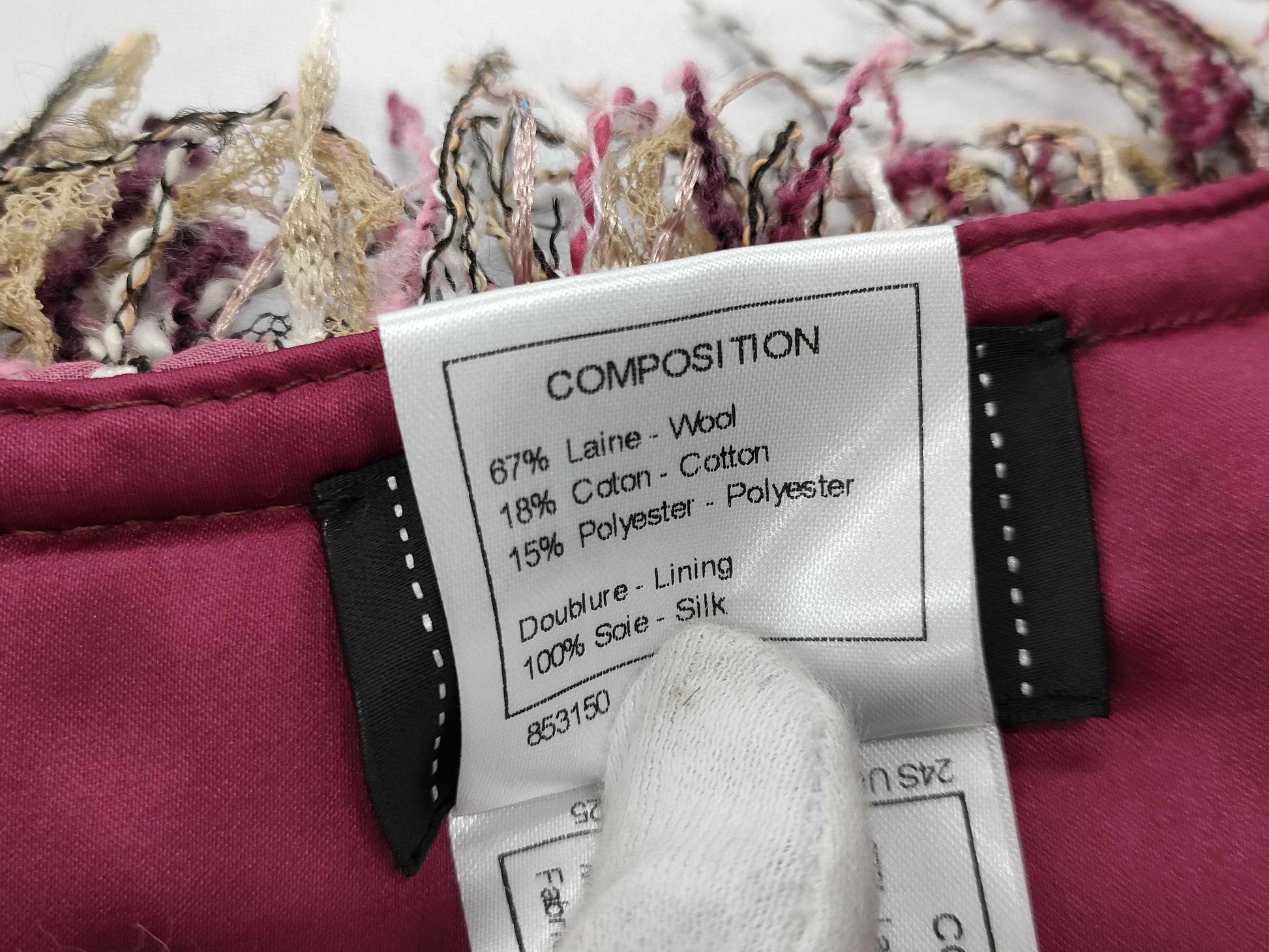 CHANEL Sequin-Mix Tweed Jacket with Rhinestones U05350K10549 Size 24S, Size 38 Jacket