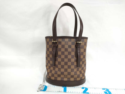 LOUIS VUITTON Damier Mare N42240/AR0958 Ebene PVC Handbag with Pouch