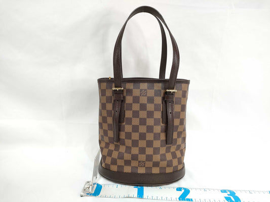 LOUIS VUITTON Damier Mare N42240/AR0958 Ebene PVC Handbag with Pouch