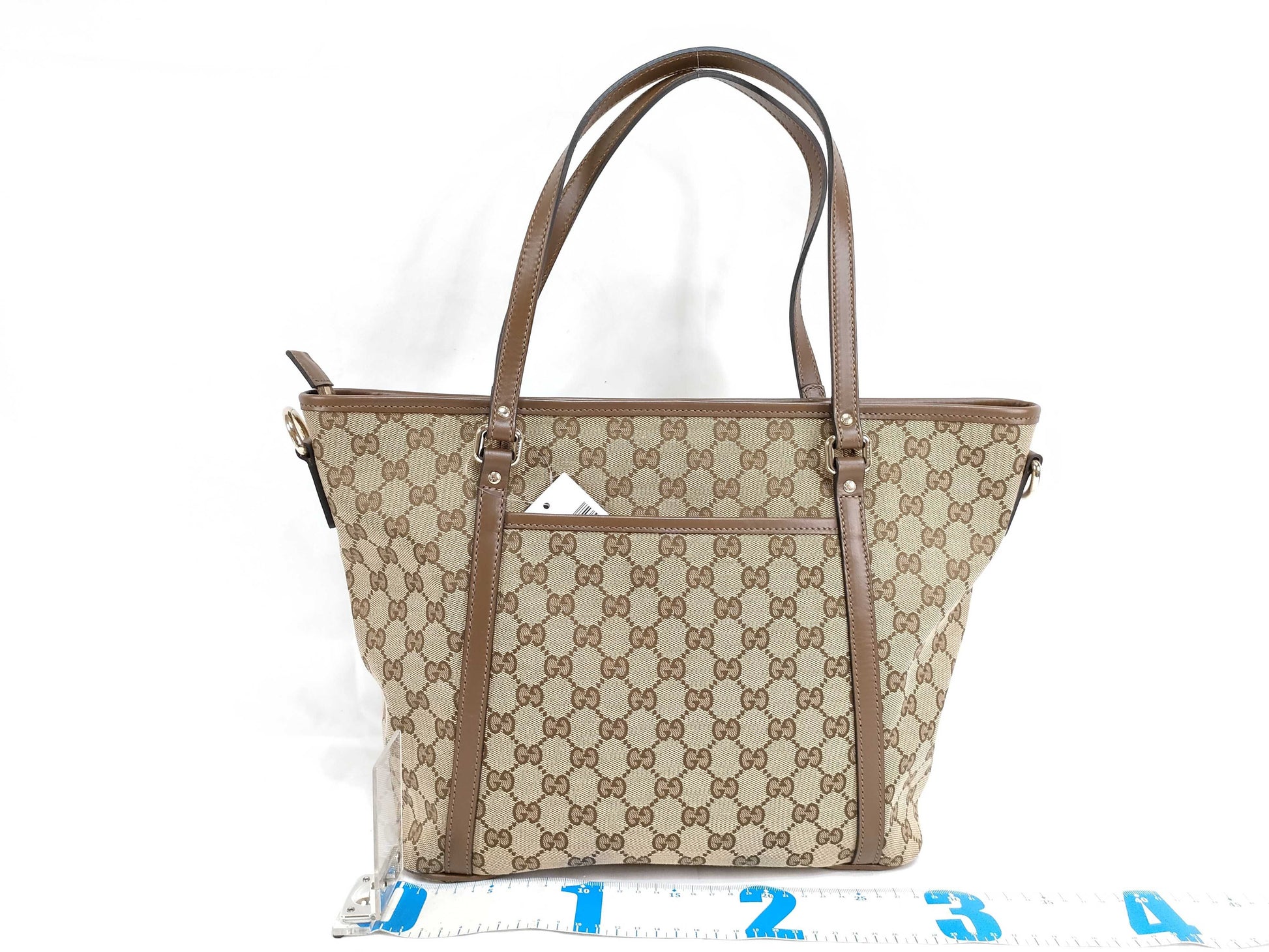 GUCCI GG Canvas GUCCI GG 388929 Canvas Tote Bag