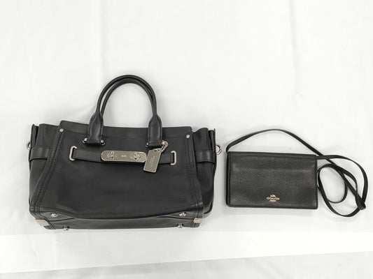 COACH Swagger/Other Leather Shoulder Bags*2 Bags