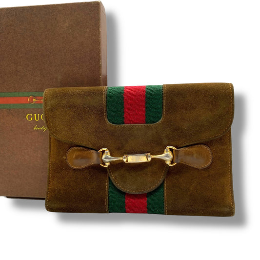 GUCCI Old Gucci Horsebit Folding Wallet