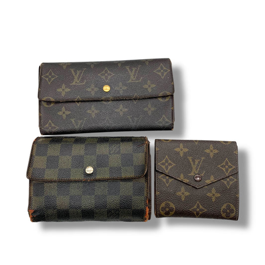 LOUIS VUITTON LOUIS VUITTON Louis Vuitton Wallet 3-Piece Set Large Quantity Wallets