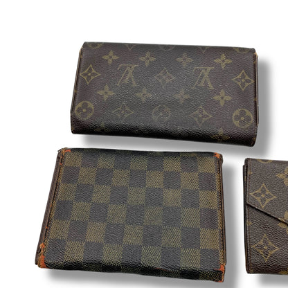 LOUIS VUITTON LOUIS VUITTON Louis Vuitton Wallet 3-Piece Set Large Quantity Wallets
