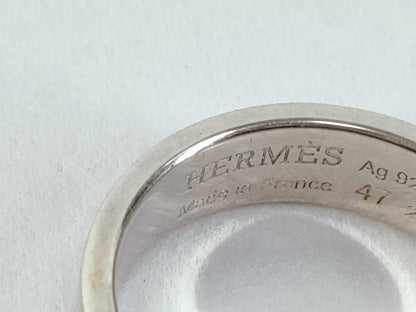 HERMES HERMES Collier de Chien Ring 925 #47 with box