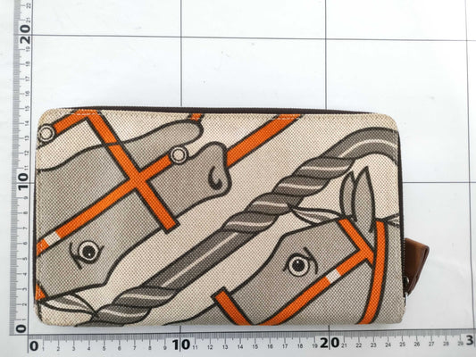 HERMES HERMES Staple GM Engraved Long Wallet