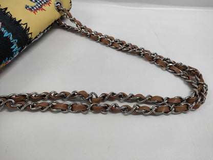 CHANEL Patchwork Denim Shoulder Bag