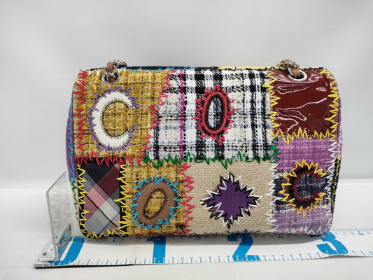 CHANEL Patchwork Denim Shoulder Bag