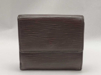 LOUIS VUITTON Epi Leather Tri-fold Wallet, Brown