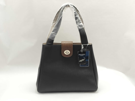 Crocodile Saffiano Leather Tote Bag