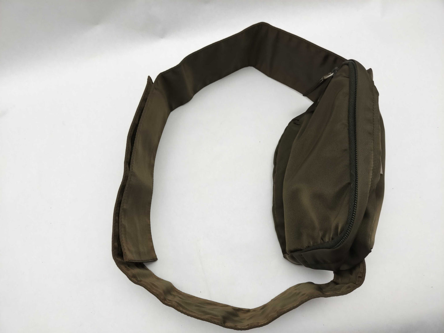 PRADA Nylon Prada Body Bag with Triangle Logo Waist Pouch