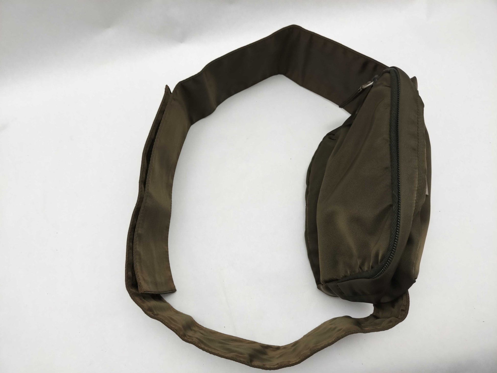 PRADA Nylon Prada Body Bag with Triangle Logo Waist Pouch