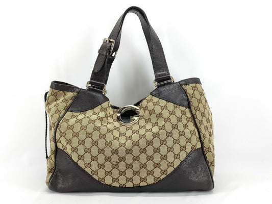 GUCCI GG canvas bag Gucci tote bag
