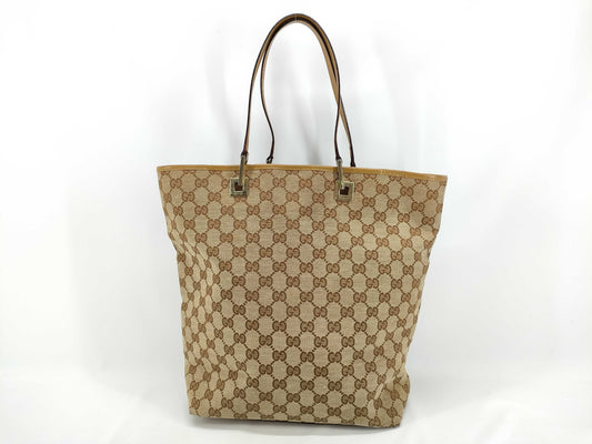 GUCCI GG Canvas Bag Handbag Gucci Tote Bag