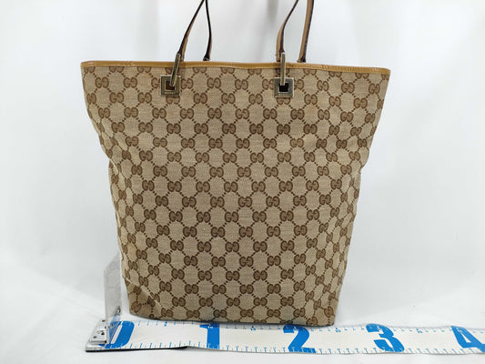 GUCCI GG Canvas Bag Handbag Gucci Tote Bag