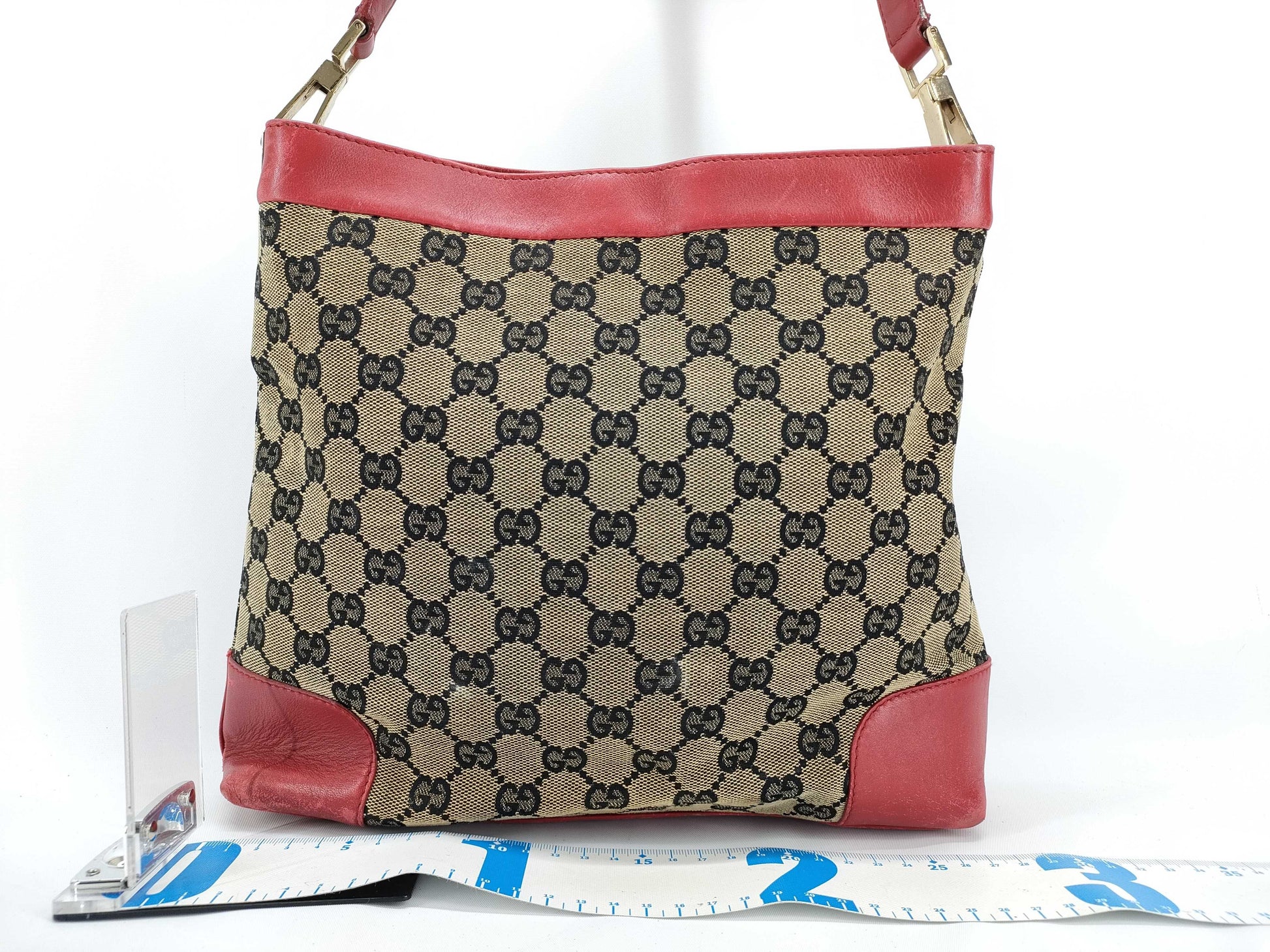 GUCCI GG Canvas Bag Handbag Gucci Shoulder Bag