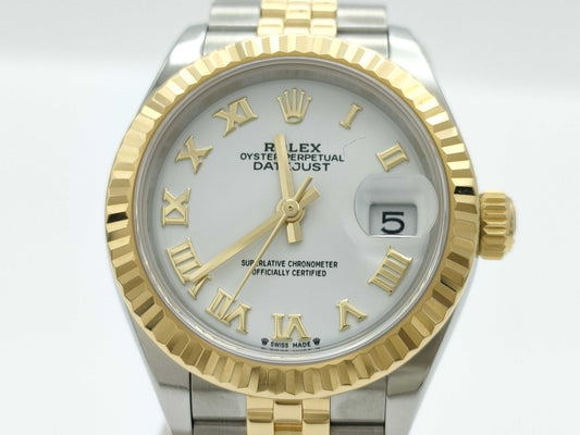 ROLEX 279173 276H0279 White Roman Women's Watch